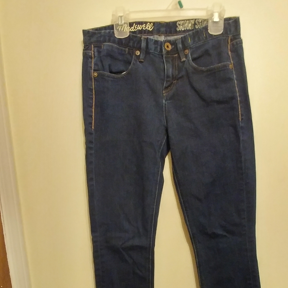 Madewell Skinny Skinny Dark Wash Jeans - Picture 3 of 9